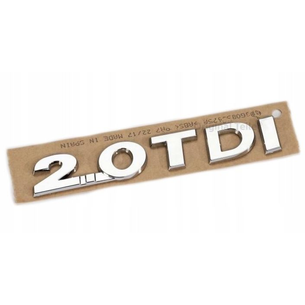 Емблема - напис “2.0 TDI“ Passat 2015-2019 скотч 3G0853675A 2ZZ