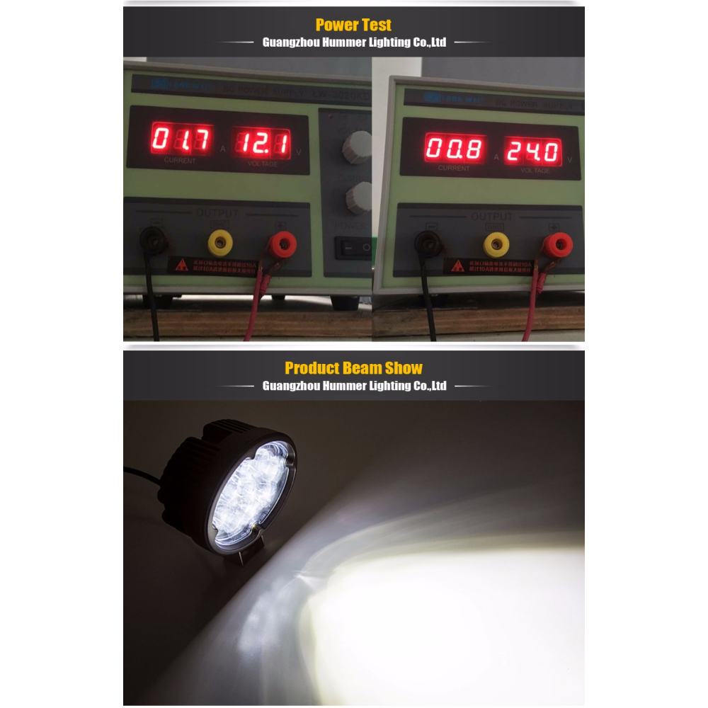 Фара-LED Овал 27W 147*150*73мм (3W*9) 10-30V Дальнє/Spot (16-27W) (1шт) 2701