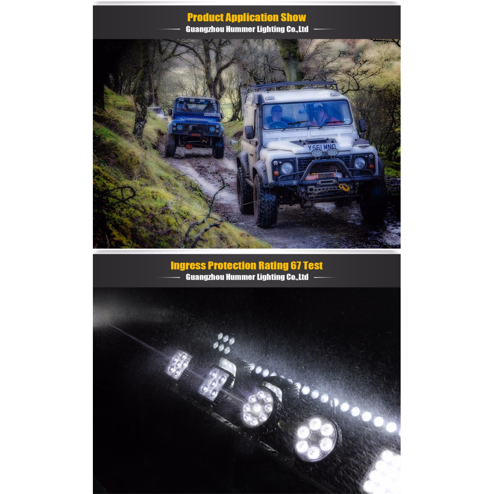 Фара-LED Овал 27W 147*150*73мм (3W*9) 10-30V Дальнє/Spot (16-27W) (1шт) 2701