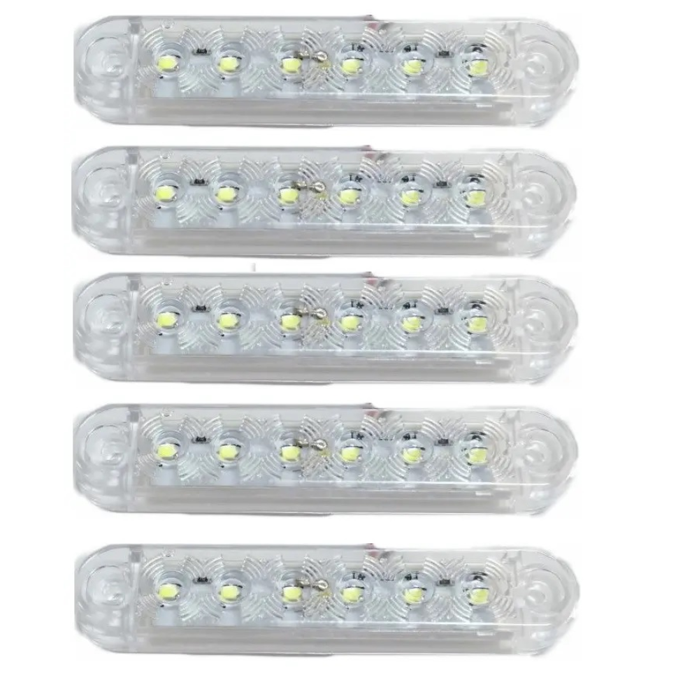 Габарит - білий - 100х20мм - 12/24V Led 6 діодів - “MRT-53“ (5шт)