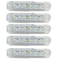 Габарит - білий - 100х20мм - 12/24V Led 6 діодів - “MRT-53“ (5шт)