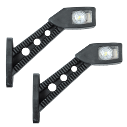 Габарит “ріжки“ косий 18см 12/24v червоний+білий+жовтий 1+1+2LED 18см(кольоровий) “MRT“ Л-082 (2шт)