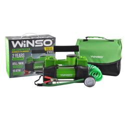 Компресор - два циліндри - “Winso“ 125000 - 12v - 360вт - 85л - 10атм - 30А (з дефлятором) (8шт/ящ)