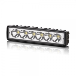 Фара-LED Прямокутник 18W 140*40*45mm (3W*6) 10-30V Дальнє/Spot міні (07-18W MINI) (1шт) 2 958