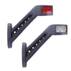 Габарит “ріжки“ косий 18см 12/24v червоний+білий+жовтий 1+1+2LED “CERAY“ Л-093 (2шт)