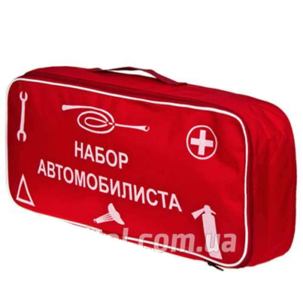 Сумка техдопомоги червона (45х20х12) 1 відділ “Набір Автомобіліста“