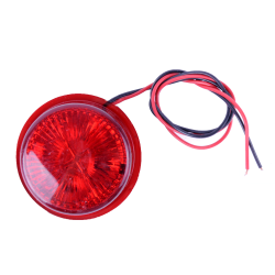 Вставка в габарит “ріжки“ 24v червона 5LED d-4.5см “MRT“ Л-002 (1шт.)