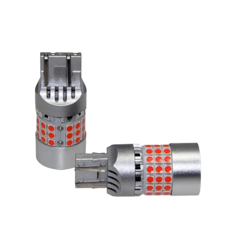 Комплект світлодіодних ламп LED Qline 7443 (W21/5W) Red CANBUS (2шт) 12V