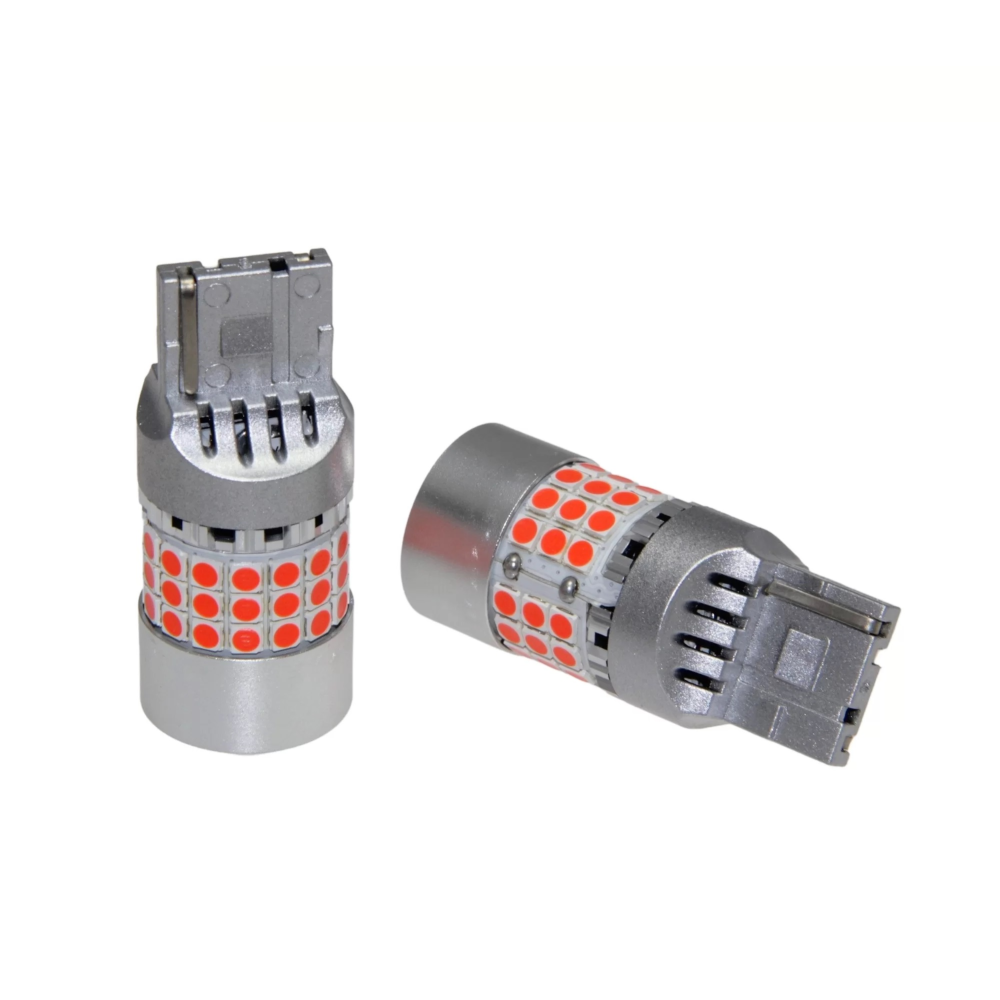 Комплект світлодіодних ламп LED Qline 7440 (W21W) Red CANBUS (2шт) 12V