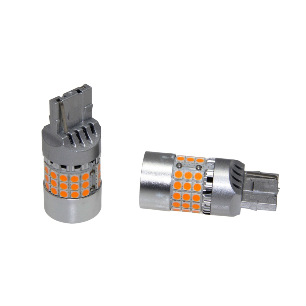 Комплект світлодіодних ламп LED Qline 7440 (W21W) Amber CANBUS (2шт) 12V