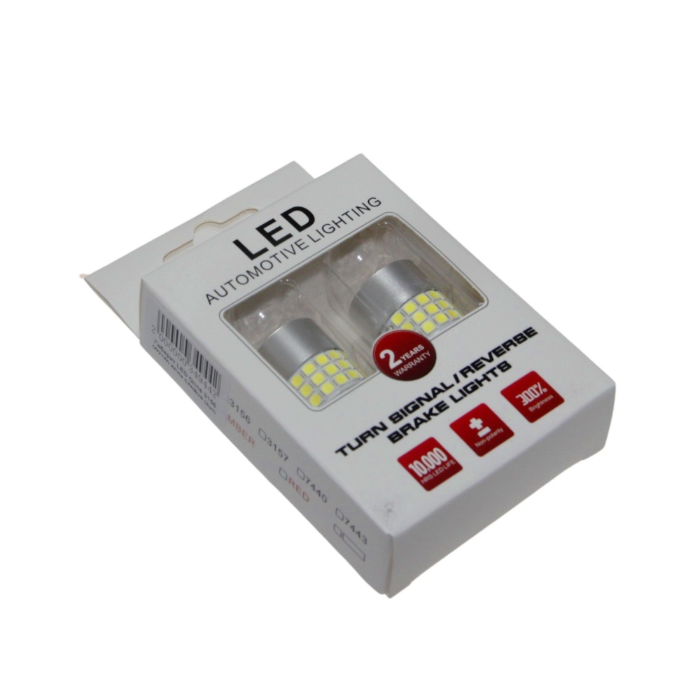 Комплект світлодіодних ламп LED Qline 3156 (P27W) White CANBUS (2шт) 12V