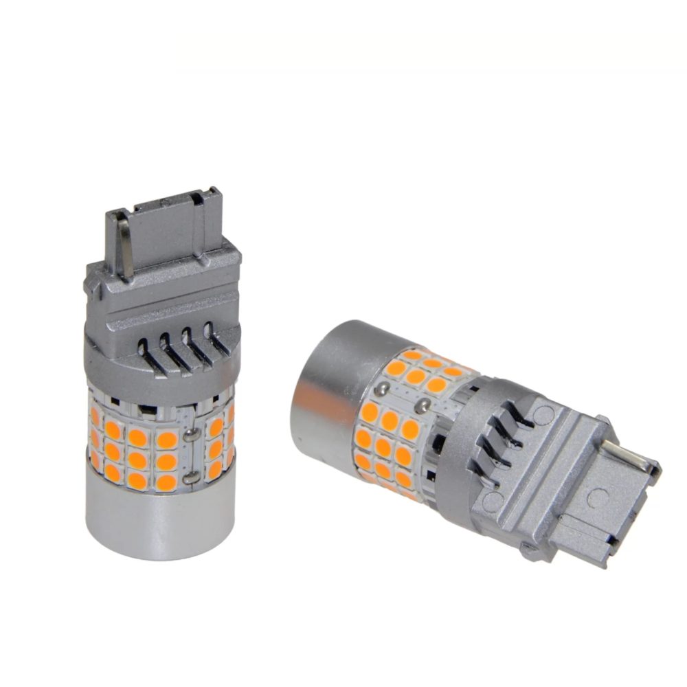 Комплект світлодіодних ламп LED Qline 3156 (P27W) Amber CANBUS (2шт) 12V
