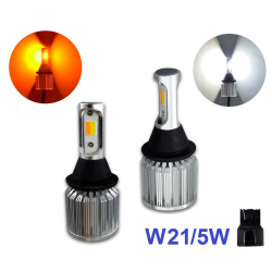 Ходові вогні BAXSTER DRL + поворот Cob Light W21W W3X16d 12V